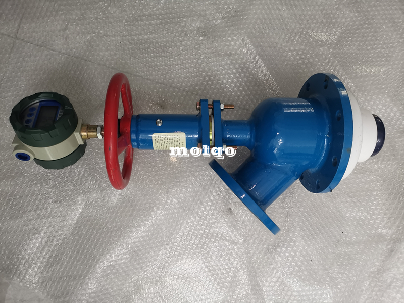 上展式測溫搪瓷放料閥帶數(shù)顯儀表